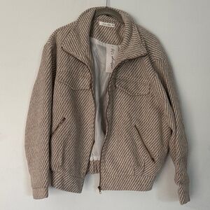 12th Tribe Taupe Herringbone Jacket